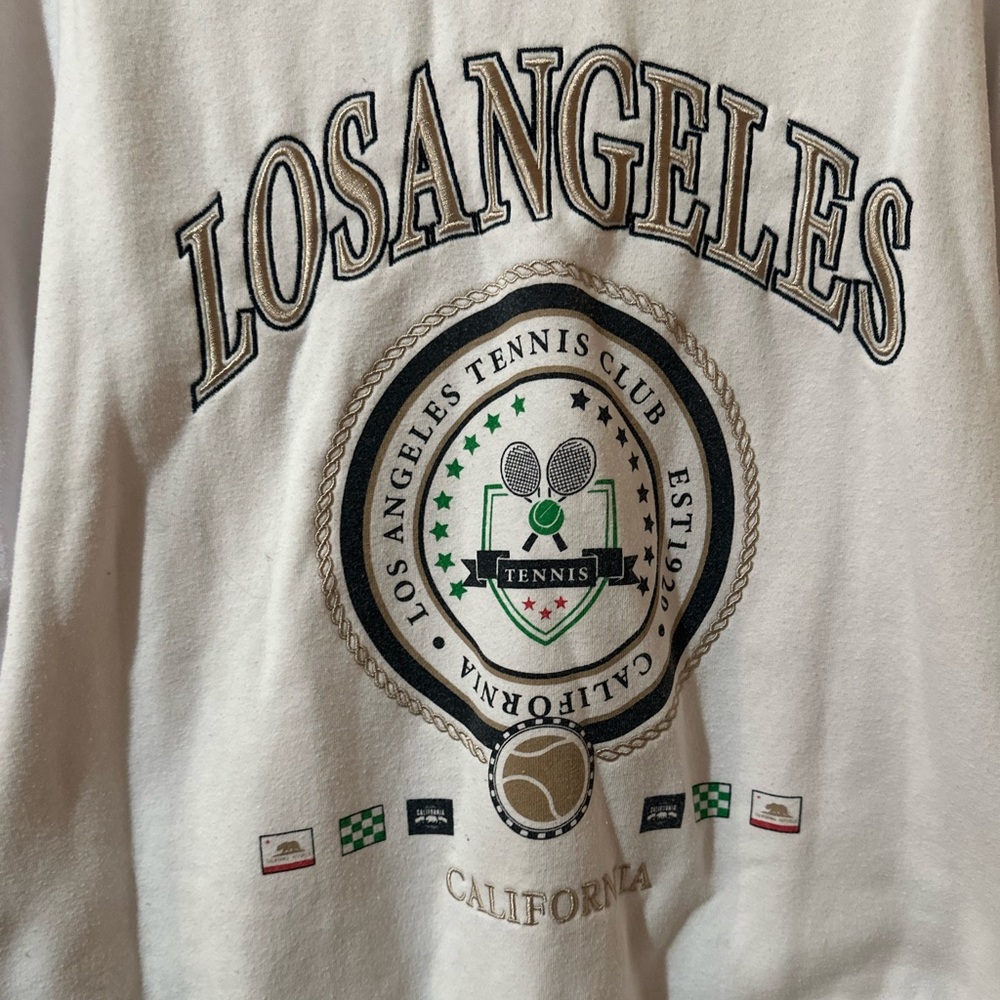 LA tennis crewneck